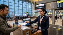Airline Ticketing & Boarding Pass Counter Assistant